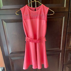 Btween Girls Size 12 Peach Dress with Belt